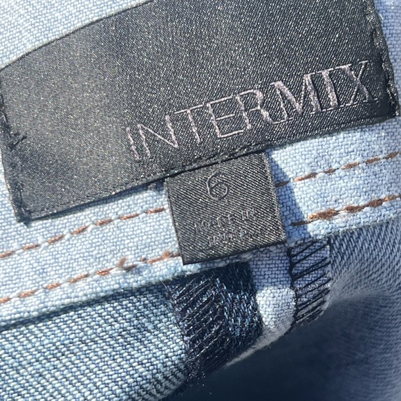 INTERMIX Color Block Mini Skirt - Picture 6 of 8